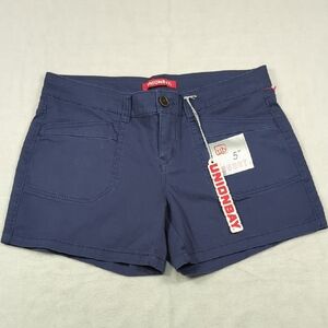 NEW Unionbay Delaney Navy Blue 5" Short Women's Size 9